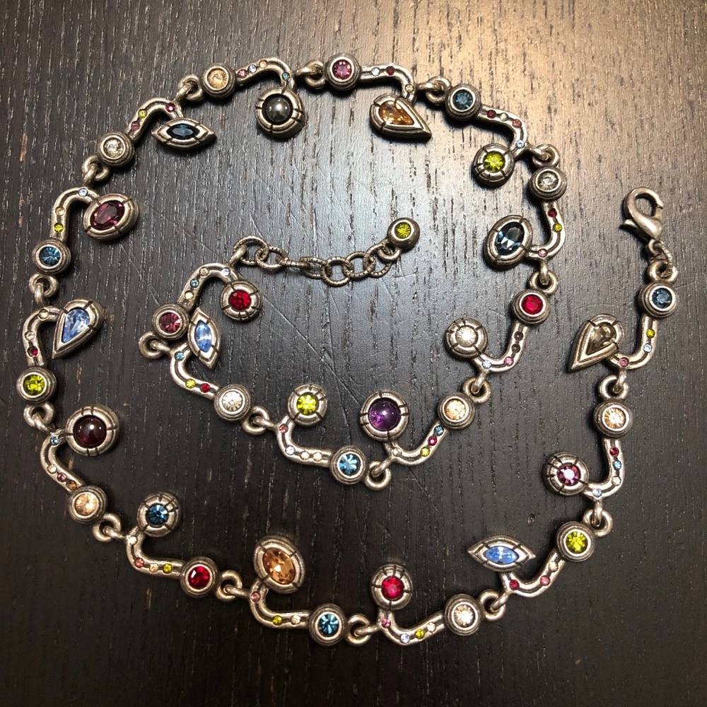 Patricia Locke Signed Necklace Swarovski Crystals
